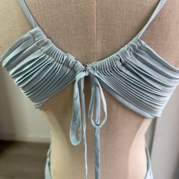 A.L.C. Moira Pleated Halter Maxi Dress - Picture 6 of 11